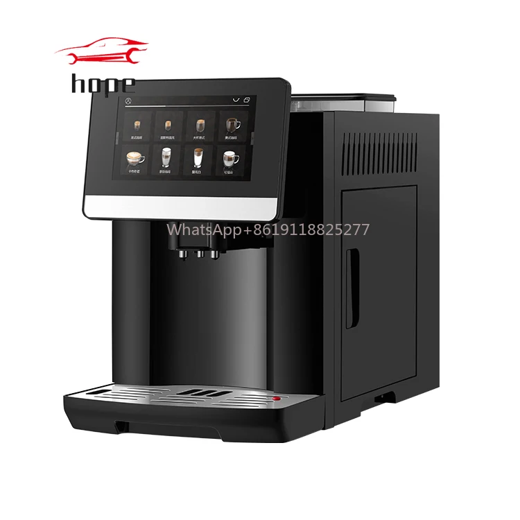 Hot selling commercial fully automatic bean to cup home cappuccino espresso coffee machine for business