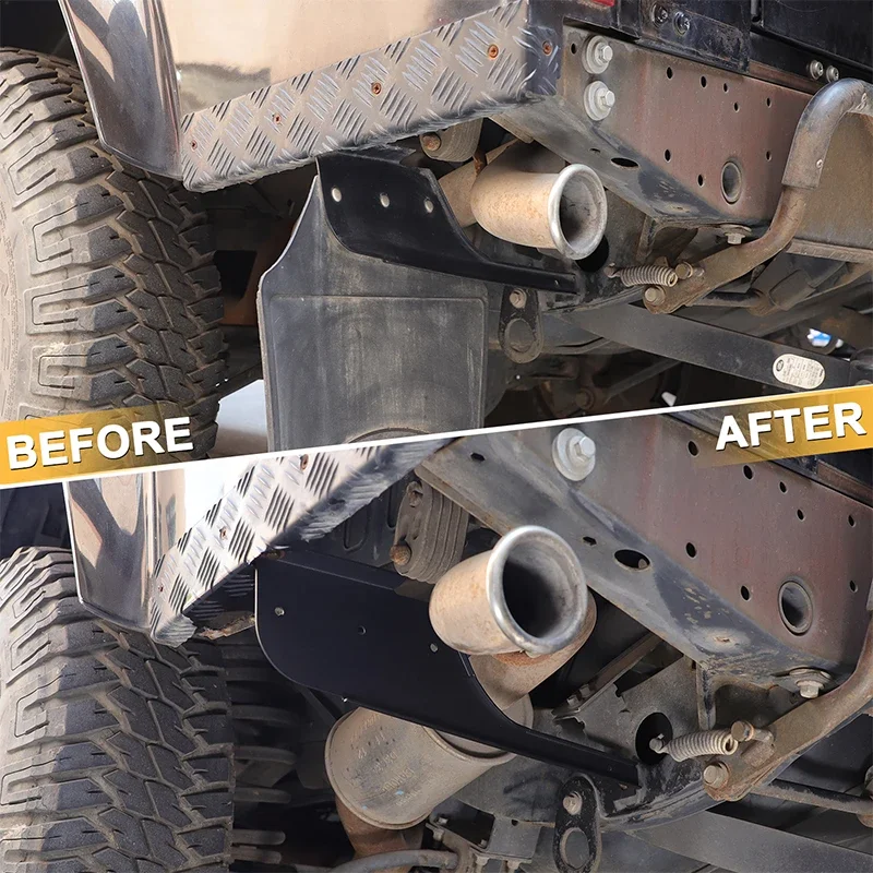 

2Pcs carbon steel black For Land Rover Defender 90 110 2004-2018 car front and rear wheel fender base replacement parts MTC3000