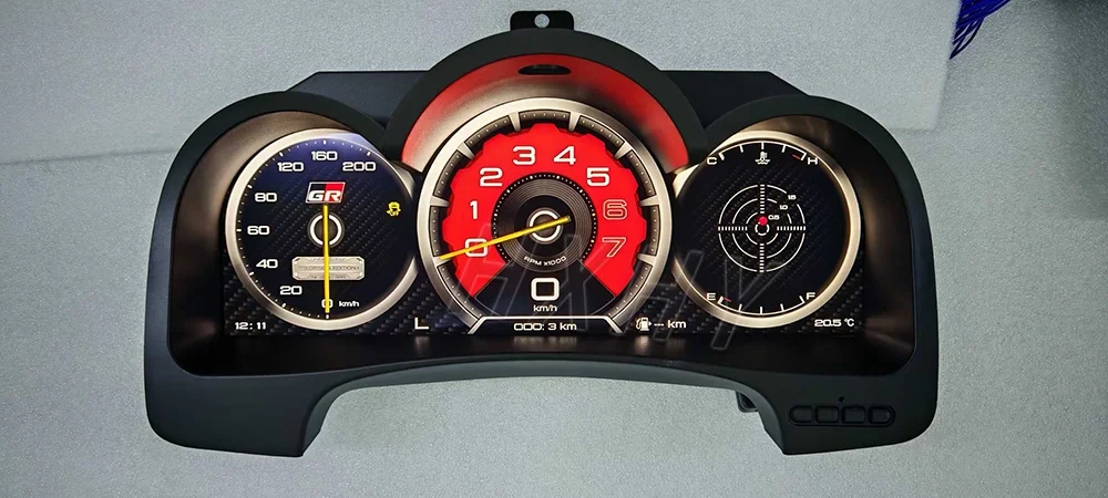 أحدث مجموعة أدوات LINUX الرقمية للسيارة الأصلية لعام 2026 عداد السرعة LCD مشغل لوحة القيادة لسيارة Toyota Hilux 2005-2024 #6