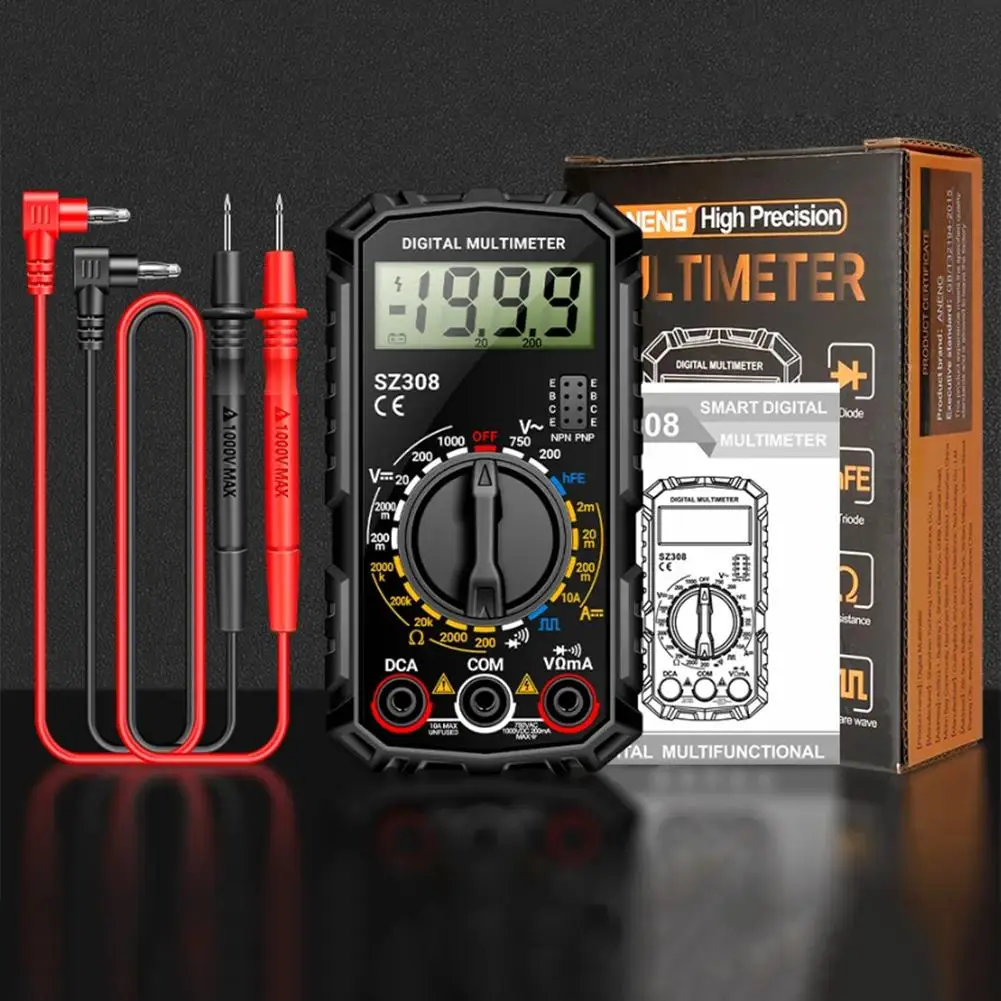 Electrical Multimeter Sz308 Tester Professional Tool LCD Display Voltage Meter Multimeter Making The Measurement Data More Accur