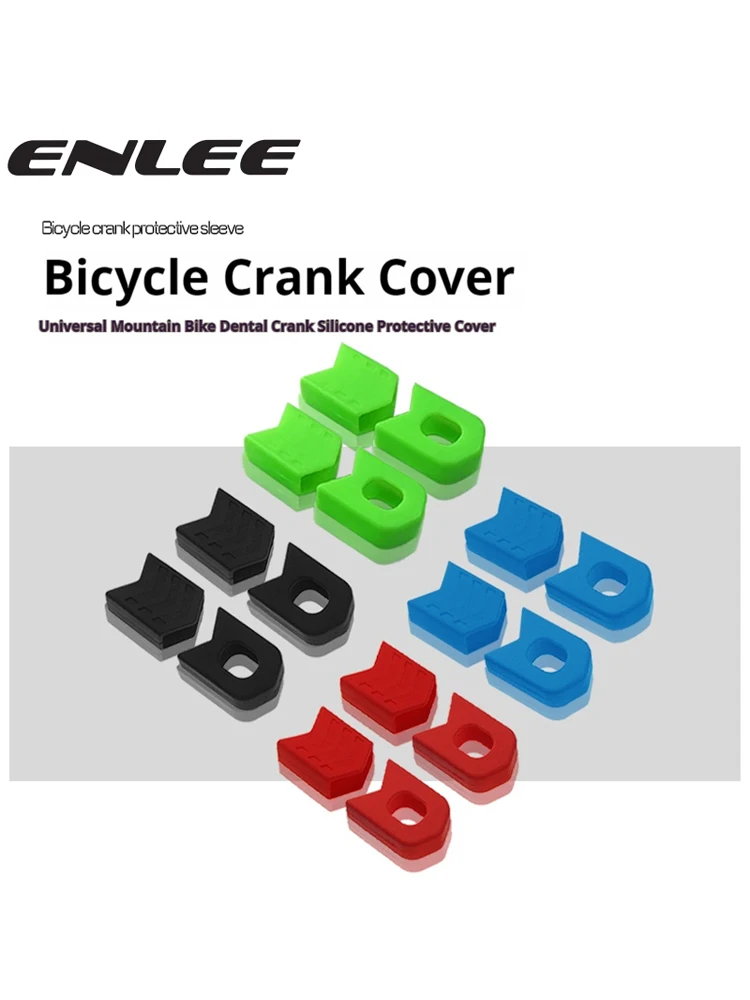 ENLEE couvercle de protection de manivelle de vélo de montagne ensemble de manivelle de vélo vtt couvercle de bras de manivelle de protection universel 4 pièces/1 ensemble