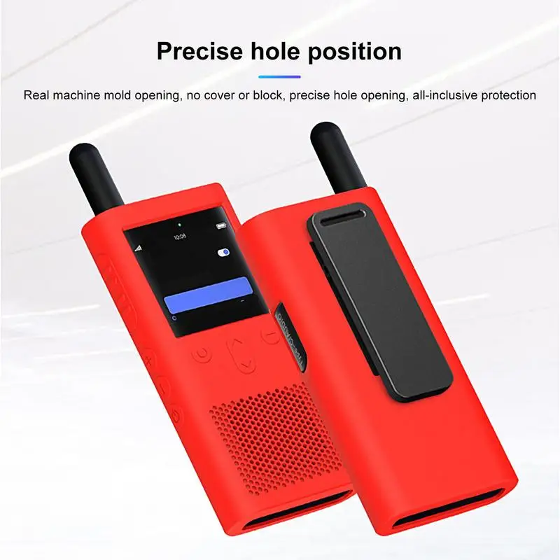 Funda de silicona para walkie-talkie 2S de Xiaomi, carcasa protectora con agarre cómodo, resistente al desgaste