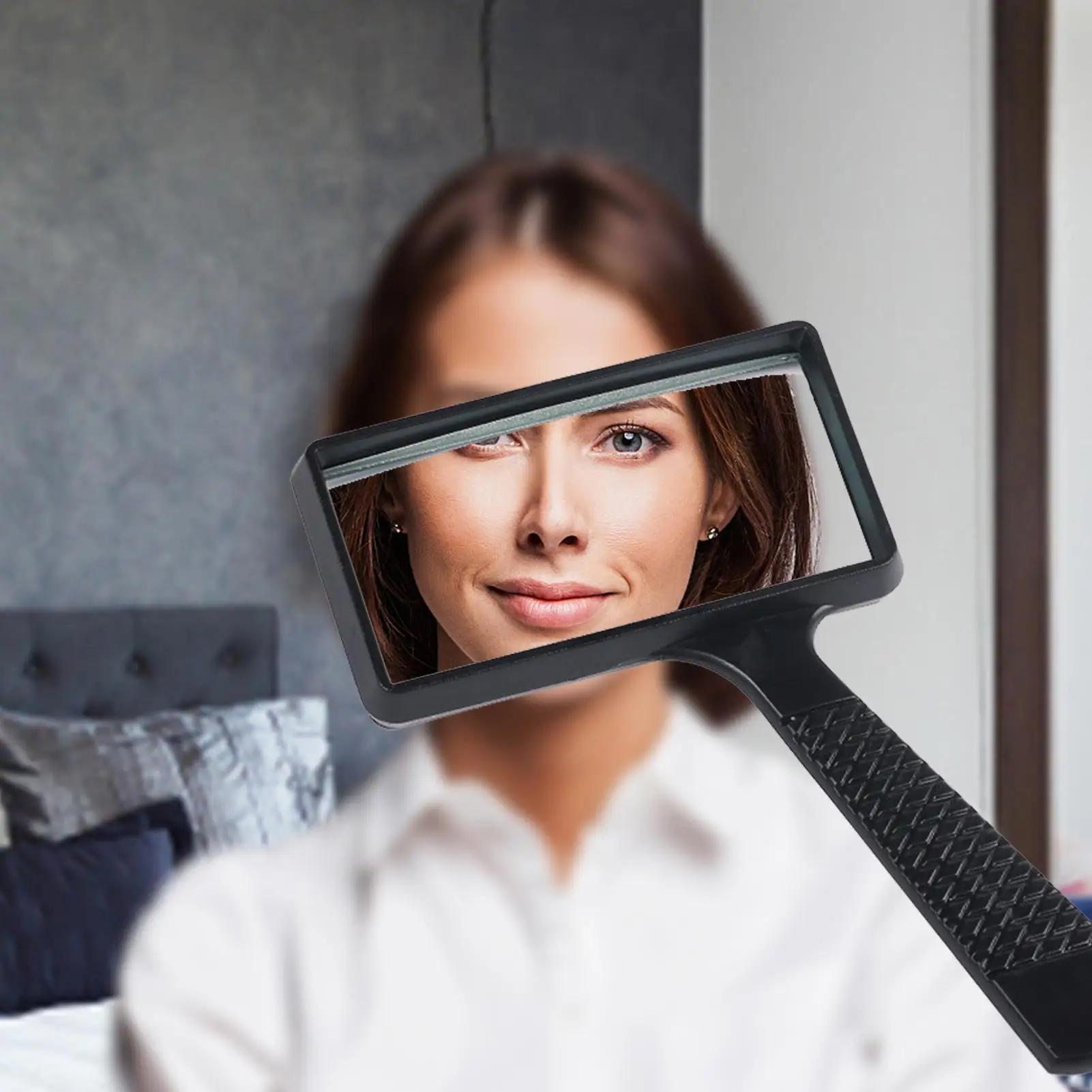 Portable Handheld 3X High Definition Rectangle Reading Magnifier Glass Lens Loupe For Old People Reading, Observation, Hobbies