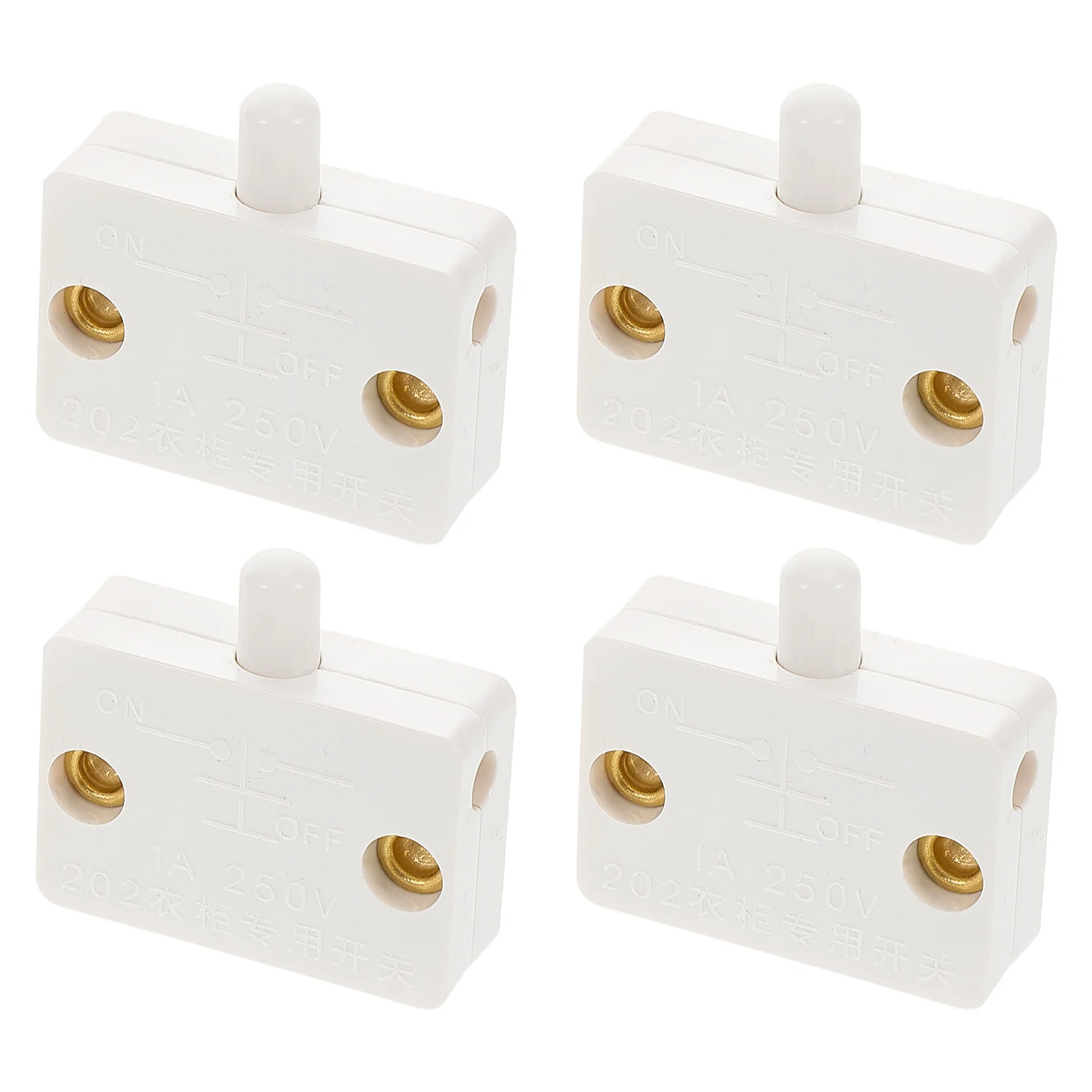 4 pcs Cabinet Door Auto Electric Light Control for Wardrobe Kitchen High Sensitivity Easy