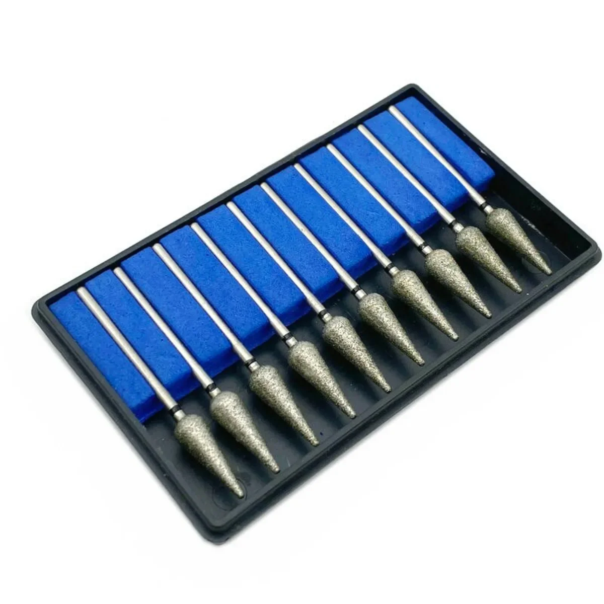 10pcs/box Dental Clinic HP Diamond Grinder Burs for Low Speed Handpiece 2.35mm Shank Diamonds Naill Drill Bits SV60