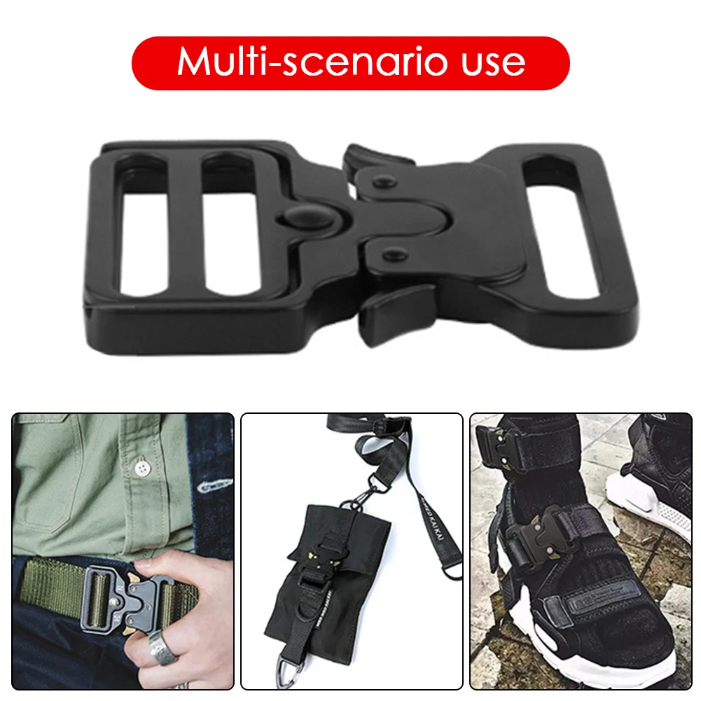 50/52mm Tactical Belt Buckle Nylon Zinc Metal Quick Release Buckle Outdoor Combat Training Tactical Belt Buckle Hunting Acces