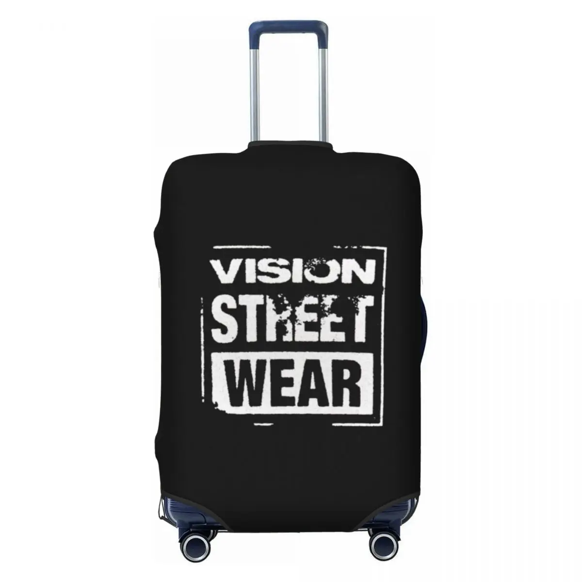 

Custom Fashion Vision Street Wear Skateboarding Disstresed 1980s Original Aesthetic Tribute Protector Elastic Suitcase Covers