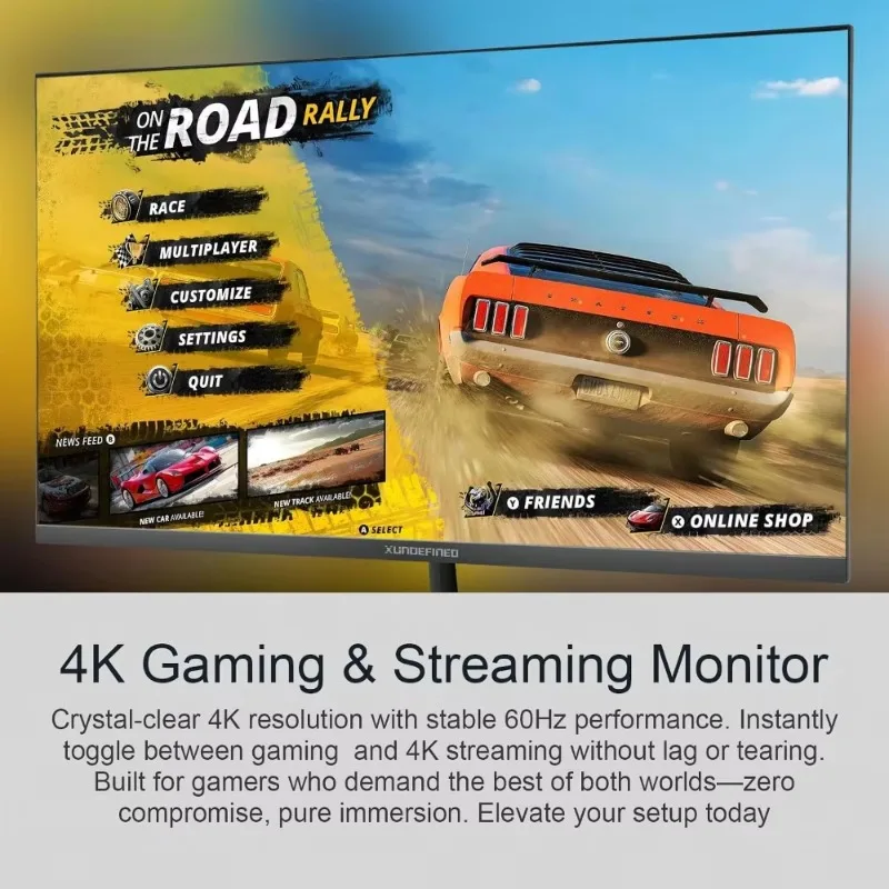 32 Inch 4K UHD Zero‑Frame IPS Monitor with Blue Light Filter and FreeSync 5