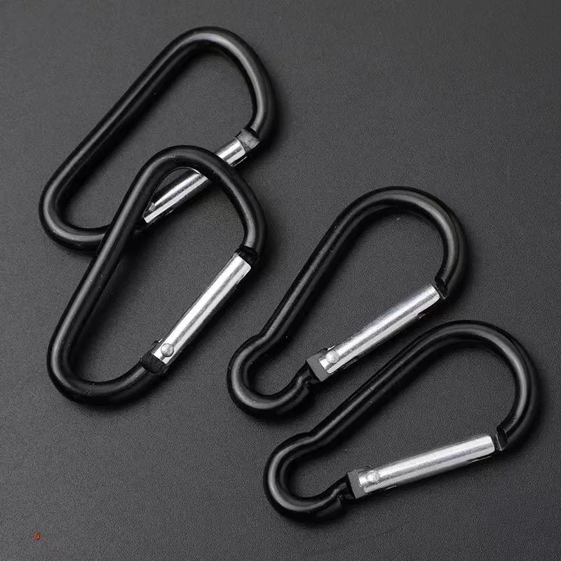 

5 Pieces High Quality Gourd-Shaped Aluminum Alloy Mountaineering Buckle Outdoor Hook Earring Shell Buckle D-Shaped Wallet Buckle