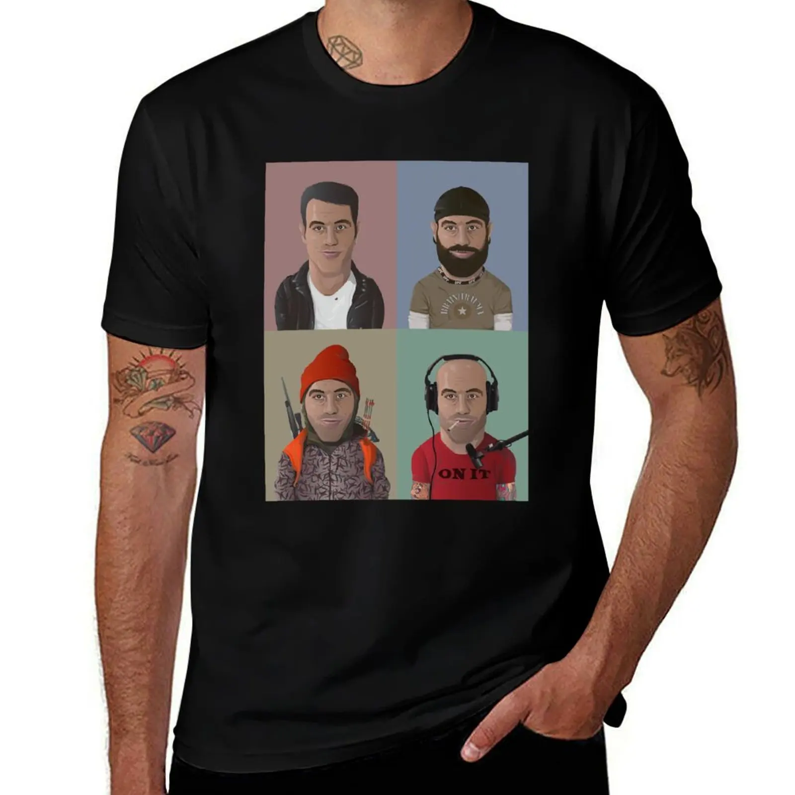 The Evolution of Joe Rogan T-Shirt All Match Print Short Sleeve Top