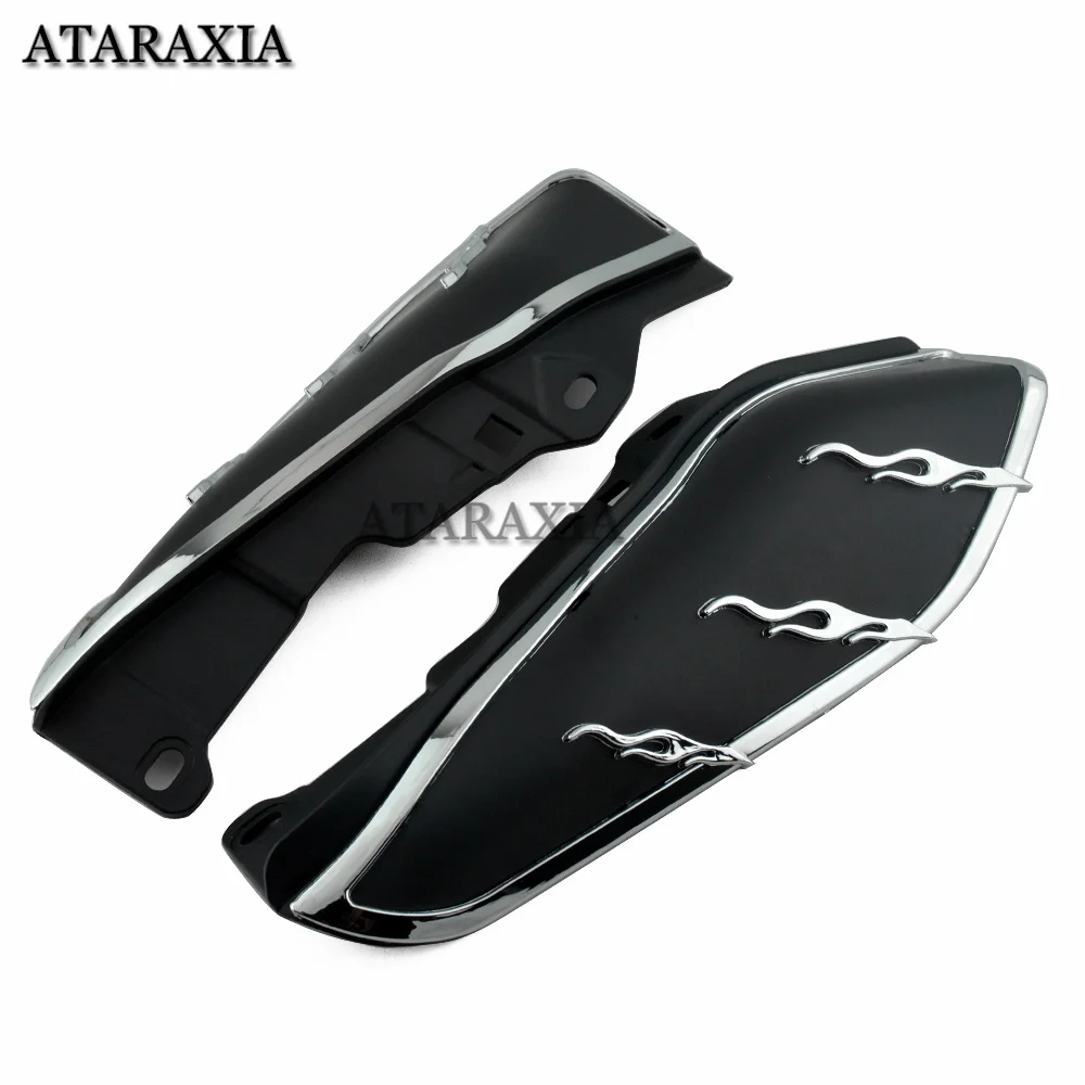 For Harley Touring Street Glide FLHX 2009-2016 2015 2014 2013 2012 11 Motorcycle Chrome Heat Shield Mid-Frame Air Deflector Trim