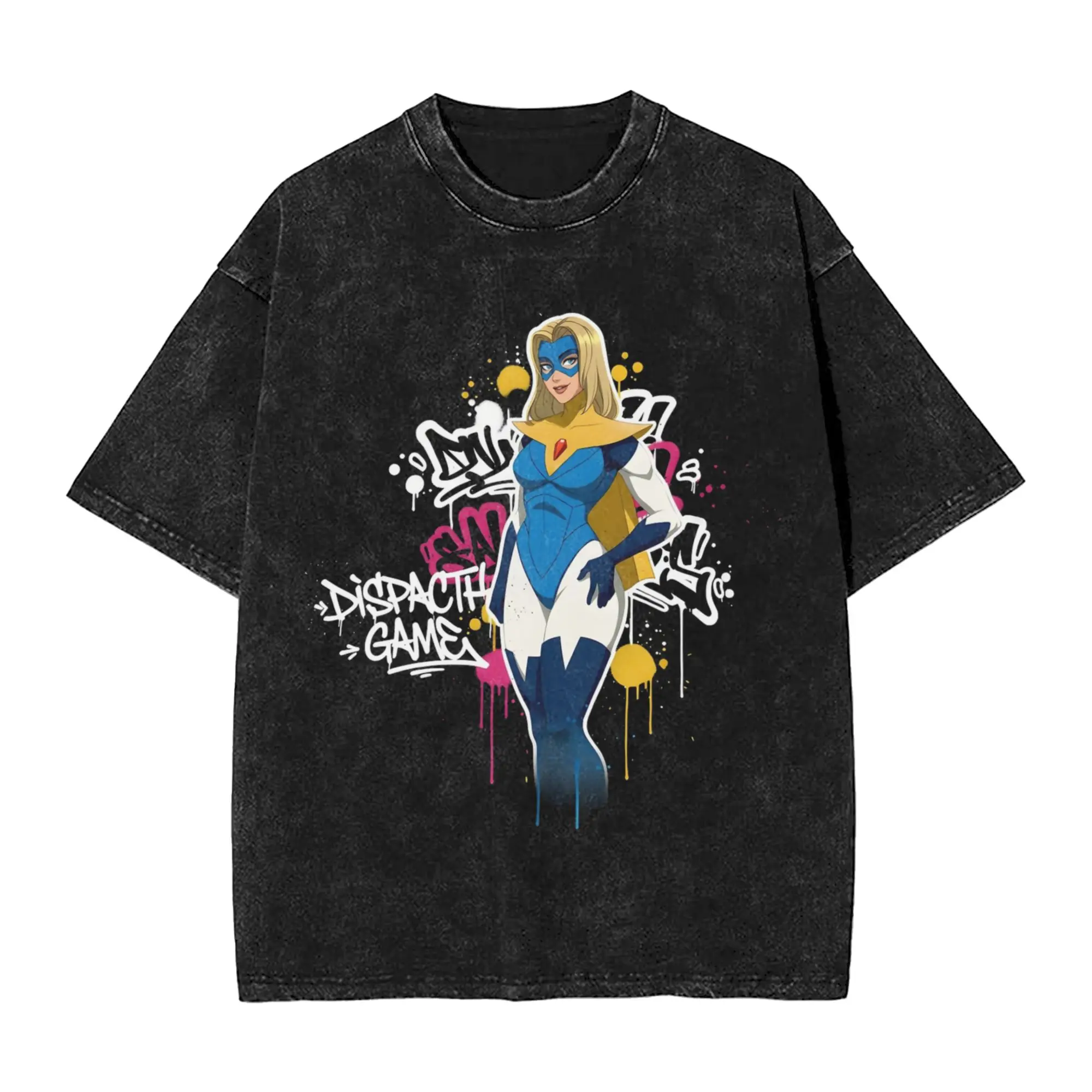 Dispatch Game  T-Shirts for Men  Vintage 100% Cotton Tee Shirt Round Neck Short Sleeve T Shirts Graphic Tops