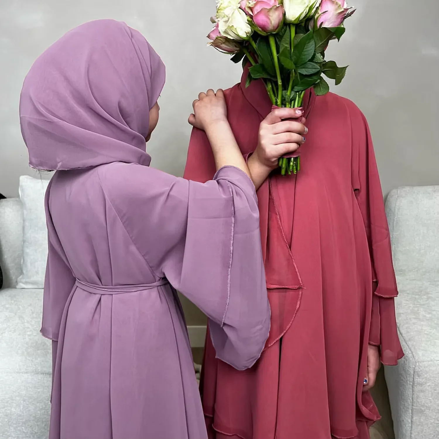 

Мусульманский женский шифоновый кардиган для девочек, открытый кафтан Абая Дубай, Ид Рамадан, ислам, Джалабия Сабея, кафтан, марокканский женский халат