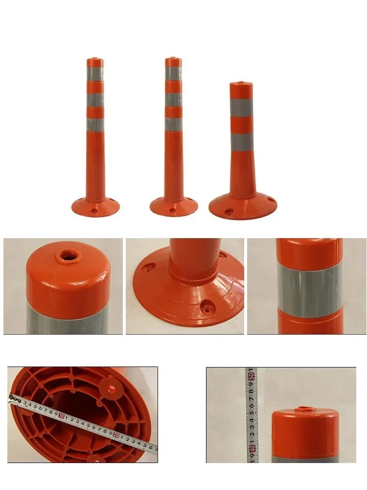 45cm TPU Reflective Safety Standing Pillars Warning Reflective Plastic Road Sign