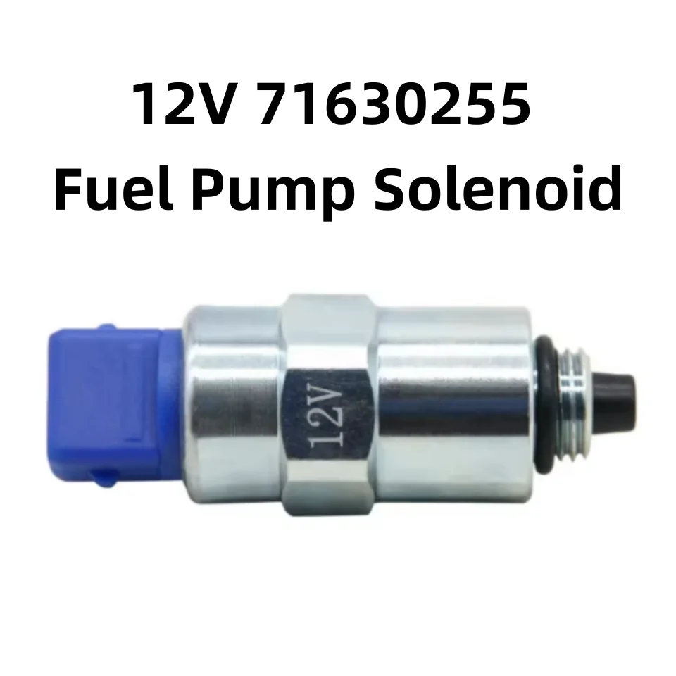 12V 71630255 Fuel Pump Solenoid Shut Off Stop Solenoid Car Fuel Shut Off Solenoid Switch Valve for DELPHI Diesel Fuel Engine