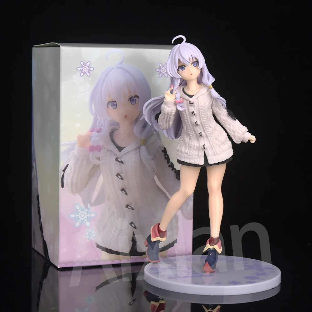 Aixlan Wandering Witch: The Journey of Elaina Figure Elaina 18cm PVC Action Figure Amine Birthday Gift Collectible Figurine