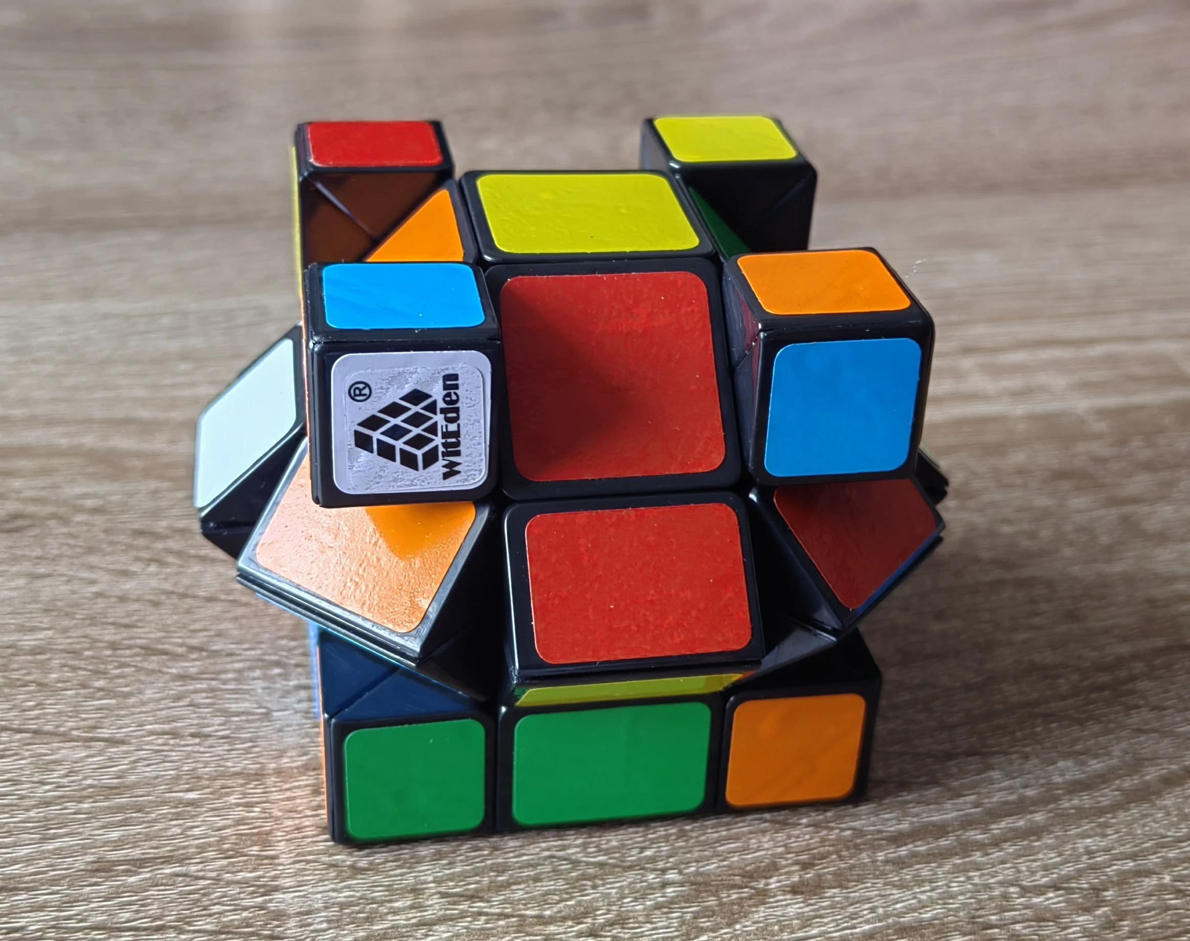 WitEden 3x3x3 Mixup Edge-cubo ricostruito 3x3x3 Adesivo Cubo magico Puzzle professionale Giocattoli Regalo per bambini Cubo Magico Puzzle