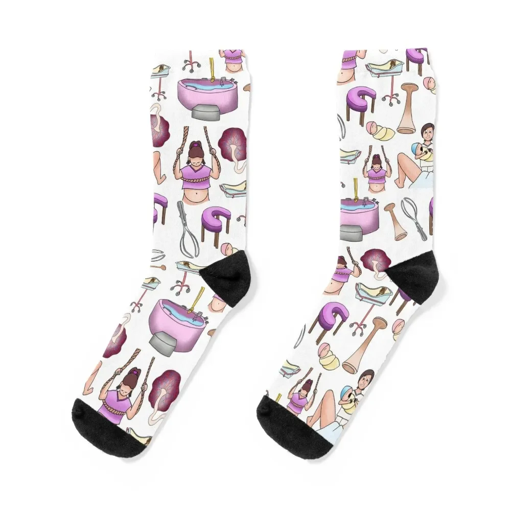 

obstetrics Socks designer bright garter Novelties Stockings compression Boy Socks Women's