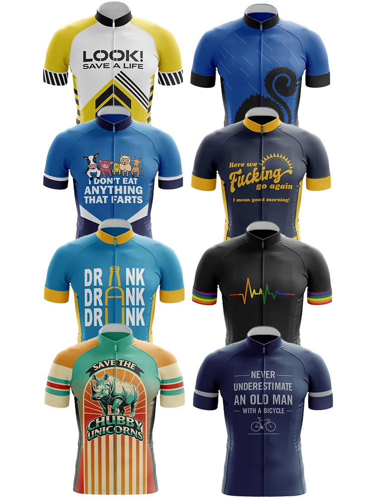 

Feel The Burn Bicycle Clothing Jersey Cycling Uniforms for Men Mtb Bike Jersey Sports Bicycles Men Cycling Bib Shorts Road Bike