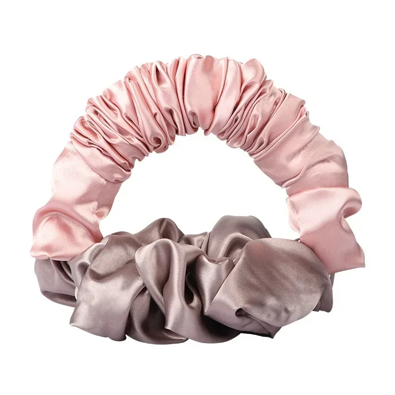 Heatless Curling Silk Scrunchies Soft Elastic Satin Silk Scrunchies Hair Ties Sleepy Styling Accessories Ponytail Holder