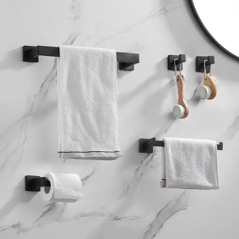 304-stainless-steel-towel-bar-clothes-hook-paper-holder-set-square-bathroom-towel-ring-coat-hook-paper-roll-holder