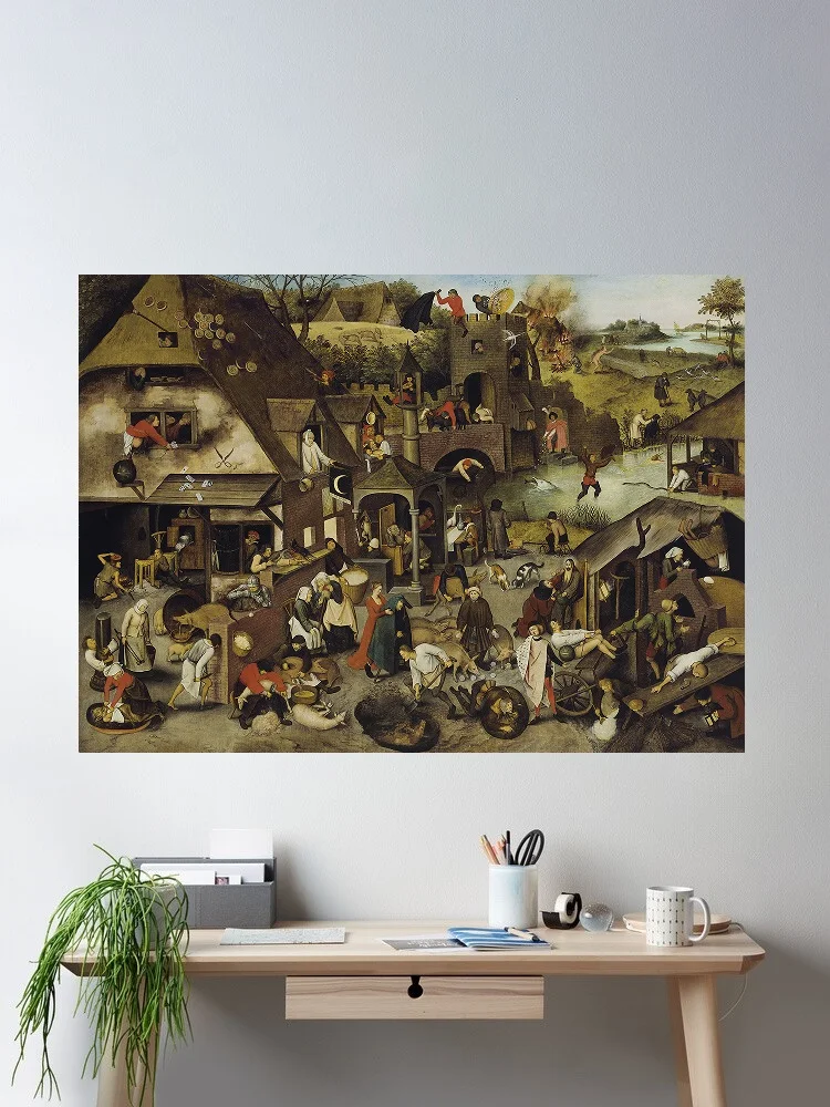 Pieter Brueghel, the Younger, Art Print Canvas Poster, Living Room Decor, Home Wall Picture