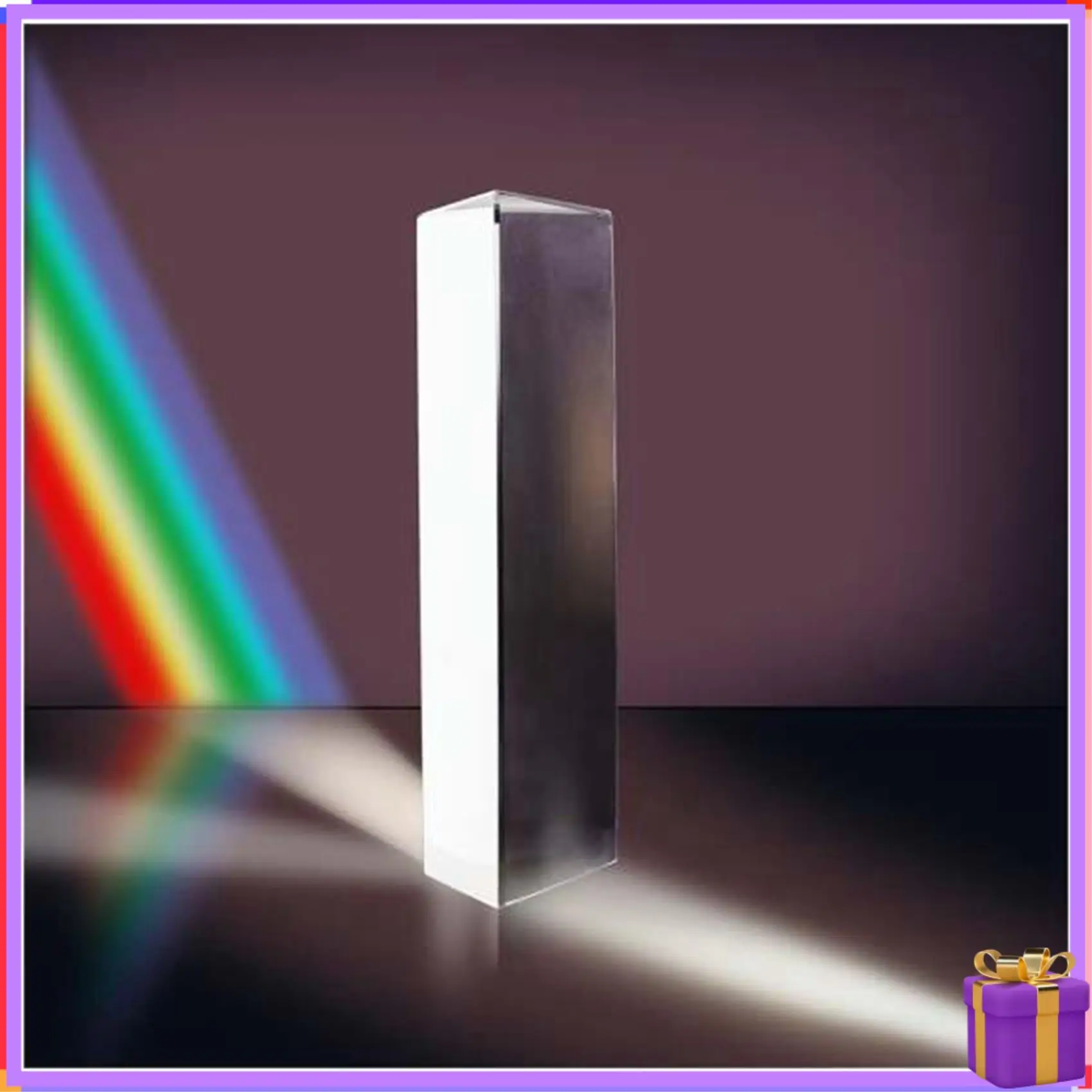 Advanced Optical Equilateral Rainbow Triangular Prism Glass Physics Experiment Children Student Photography Triangular Prism