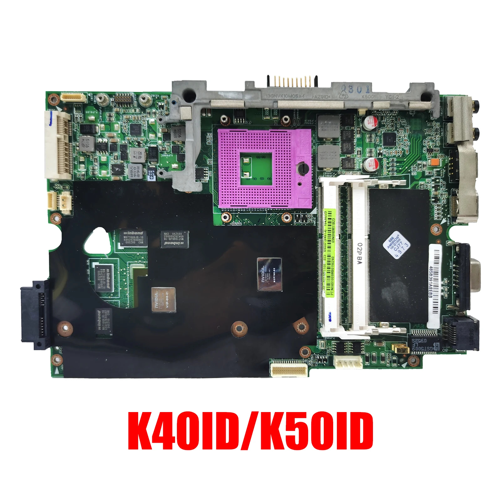 K40IJ Motherboard For asus Laptop Motherboard K50IJ K40AB K50AB K40AD K50AD K50AF K40AF K50IN K40INTest Motherboard