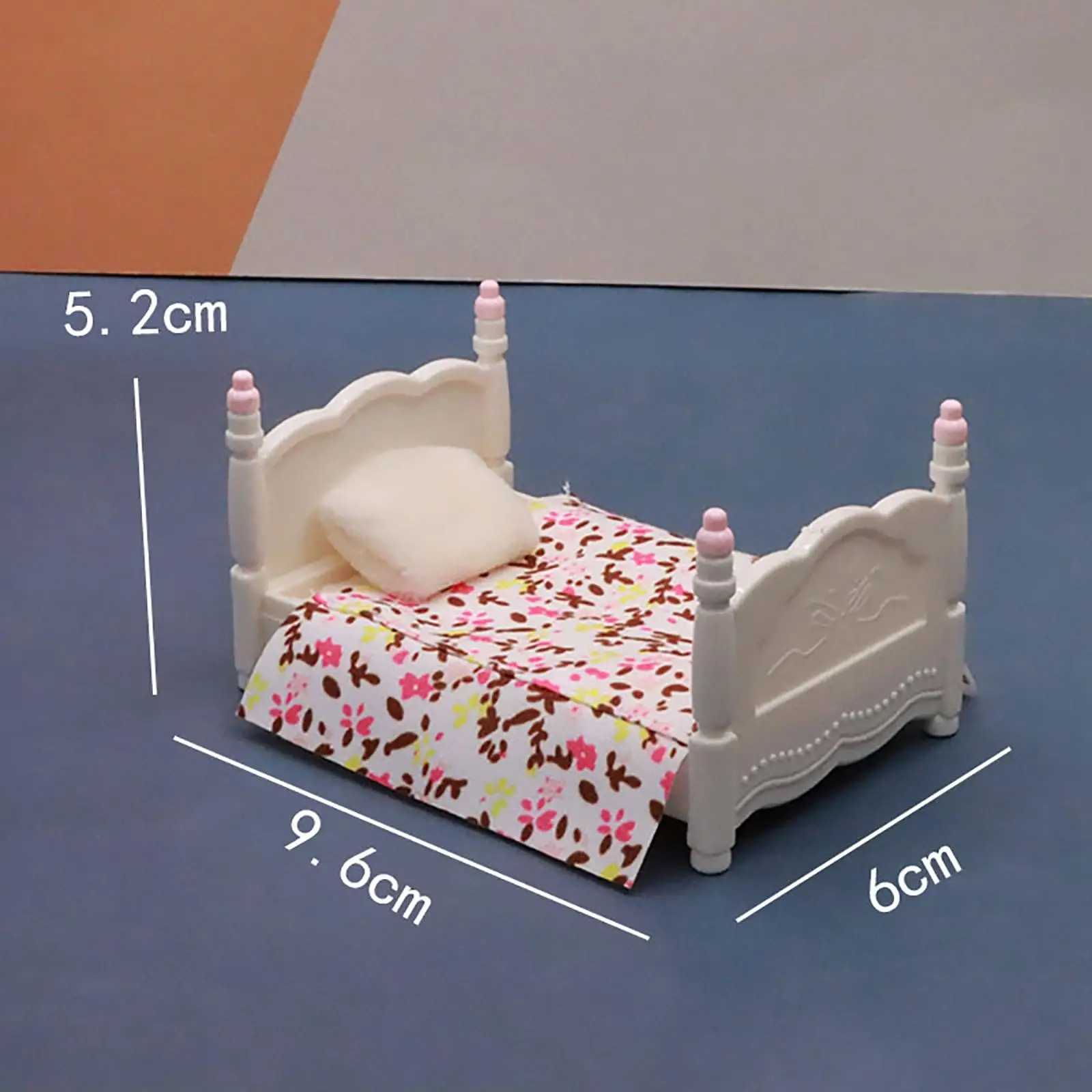 مجموعة أثاث بيت الدمى 1/12 إكسسوارات غنية تجميع مصغر لغرفة نوم الأطفال أ #3
