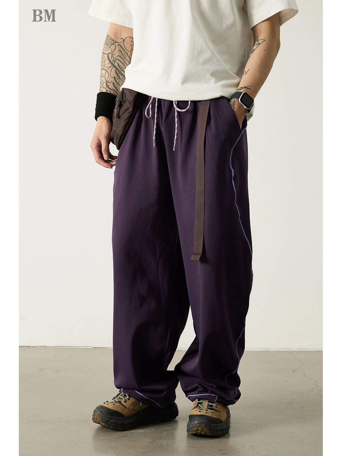 

Spring Summer Mens Outdoor Quick Dry Moisture Wicking Sweatpants Loose Fit Wide Leg Thin Casual Athletic Trendy Long Pants
