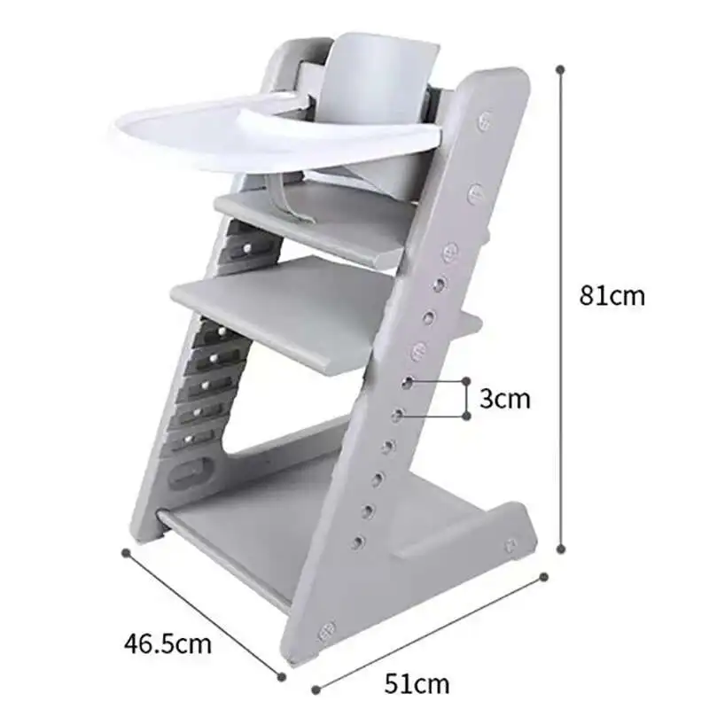 Kitchen Dining Chairs Plastic Children's Auxiliary Armchair Portable Adjustable Chair Multi-functional Baby Learning Chairs