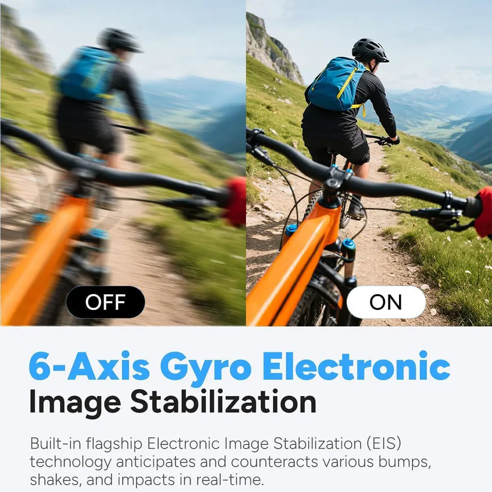 Mini Action Camera 4k Hd Wifi With 6-axis Stabilization Wearable_voghion.com