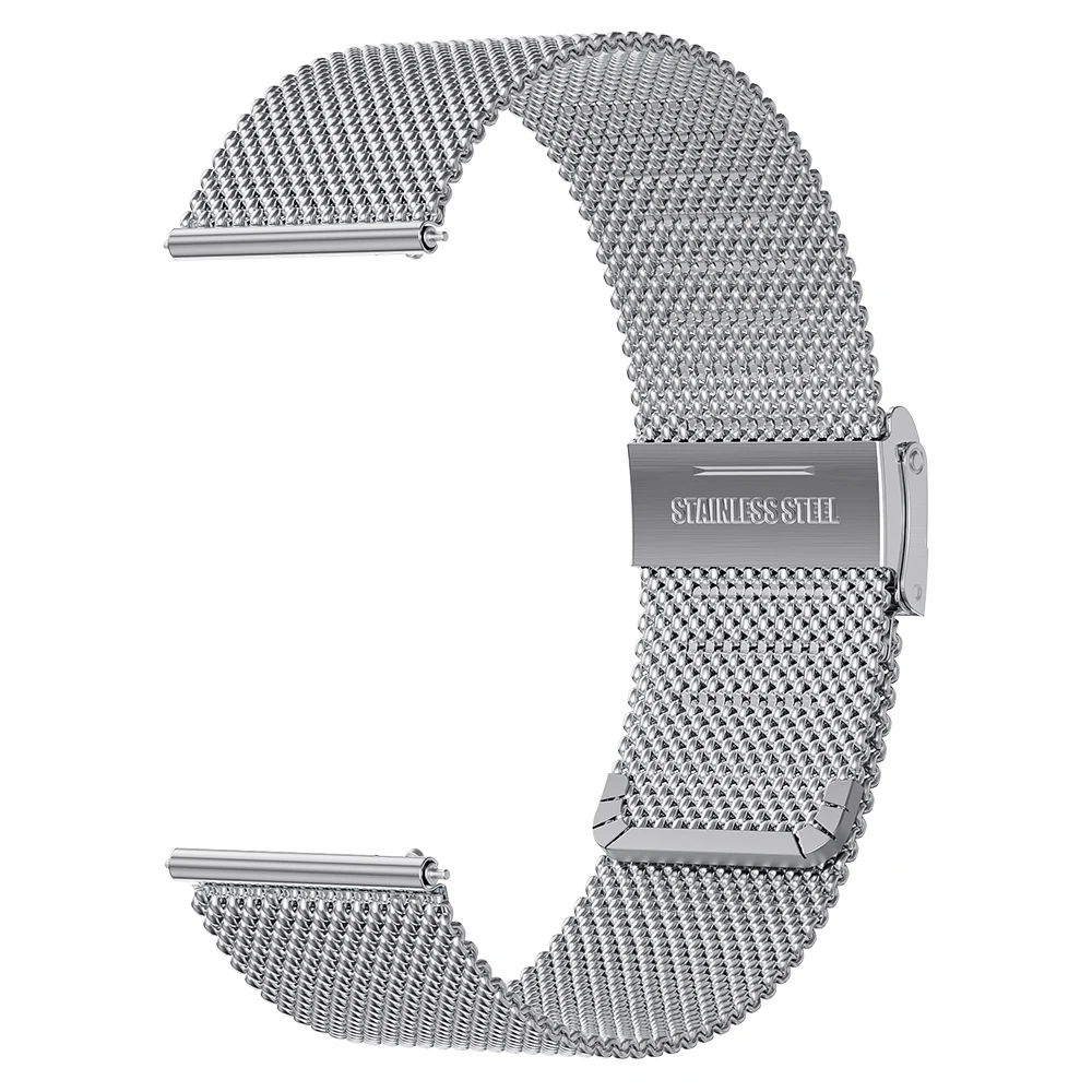 18mm 20mm 22mm 24mm Armbänder Universelle Ersatzriemen Damen Herren Armband Silbernes Armband 0,6/1,0mm Mesh Milanese Metallarmband – Detail 16