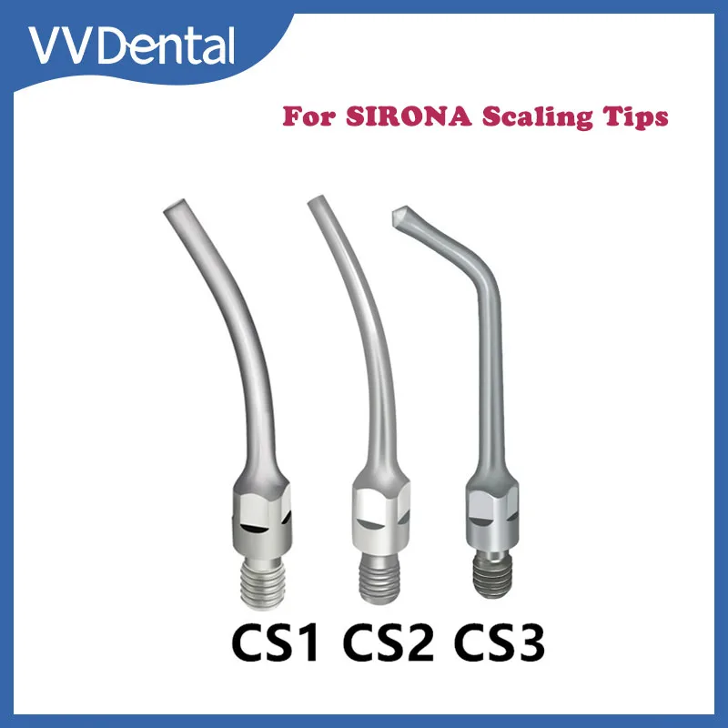 VV Dental Ultrasonic Scaler Tip Scaling Periodontics Endodontics Compatible With SIRONA Handpiece  CS1/CS2/CS3 Ultrasound Tips