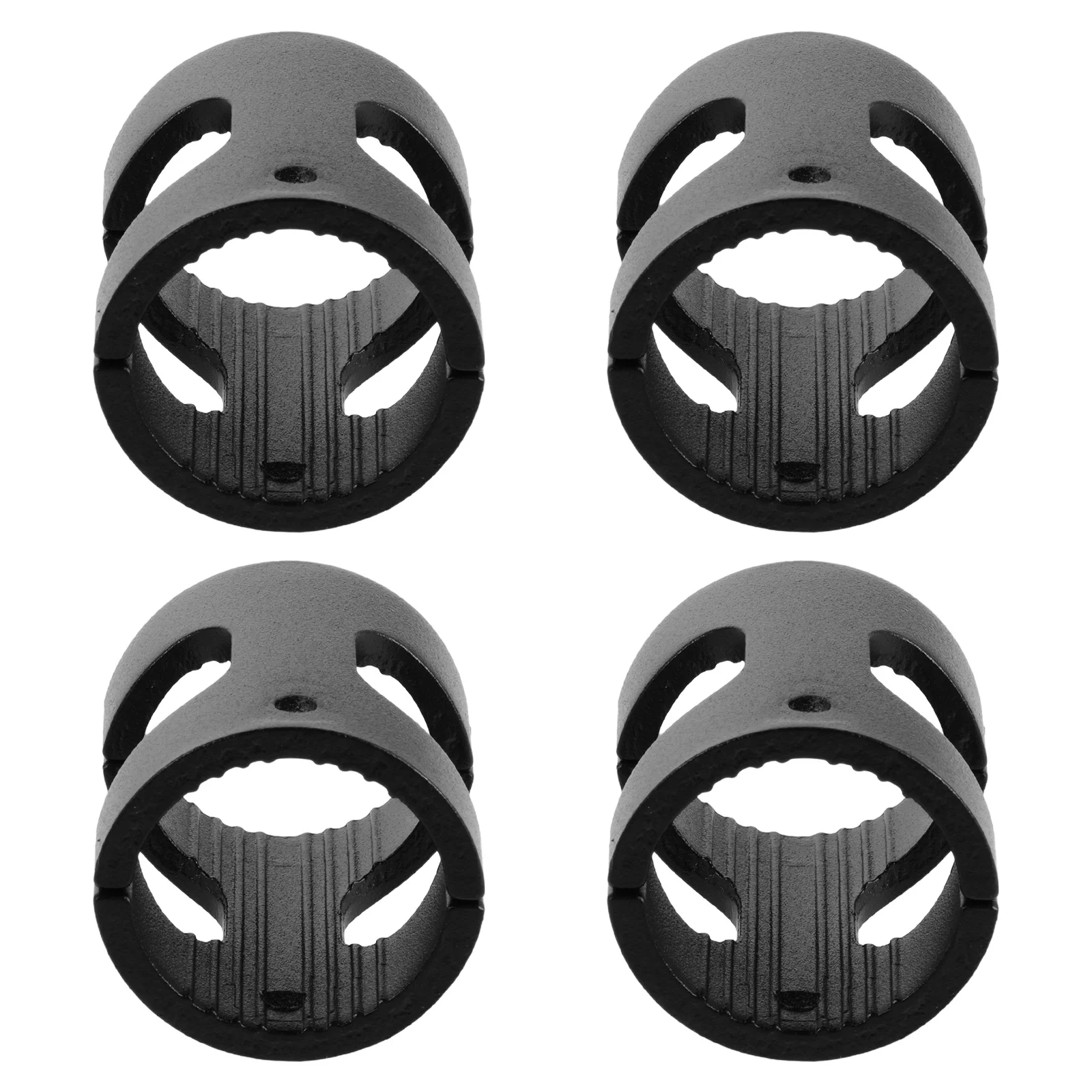 

4pcs Bike Handlebar Stem Adapter Aluminum Conversion Extension For Mountain Bike Riser Extender Cycling Parts Black