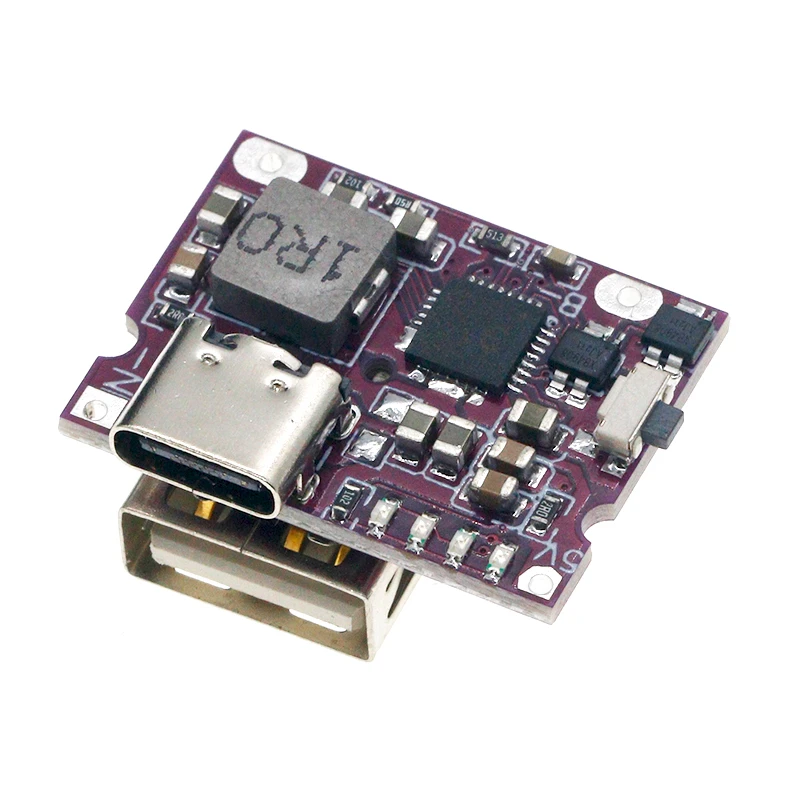 Tip-c USB 5V 3.1A Boost dönüştürücü Step-Up güç modülü IP5310 mobil güç banka aksesuarları ile anahtarı LED göstergesi