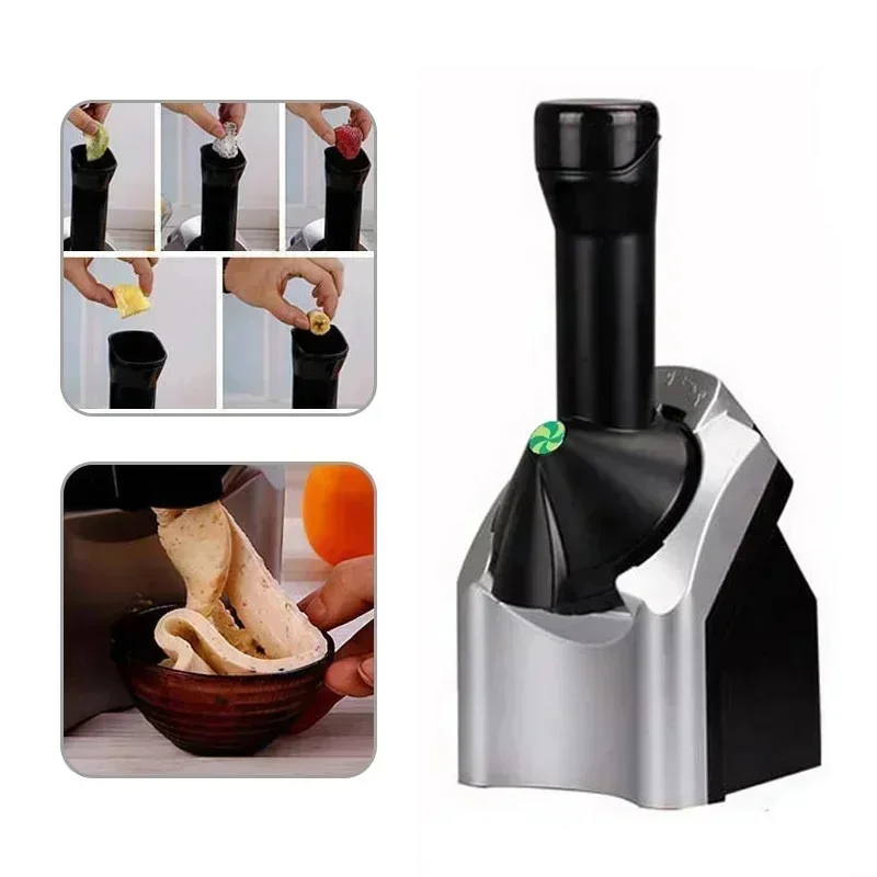 Tragbarer Mini-Eiscremebereiter, Handbetriebene DIY-Maschine für gefrorenes Fruchtsorbet, Dessert, Joghurt und Milchshakes für zu Hause