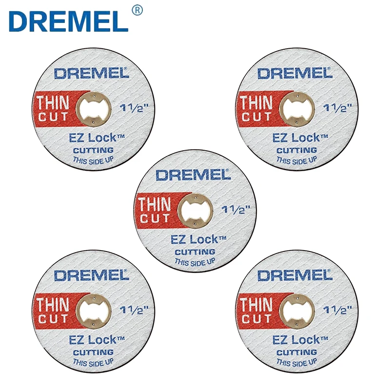 

Dremel EZ409 Thin Cutting Disc 5Pcs EZ Lock 38mm Metal Cut-Off Wheels Dremel Accessories for Rotary Tool Multi-Material Cutting