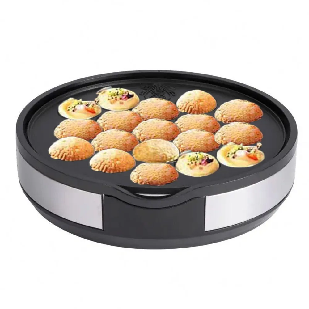 Multi-function Pancake Maker Non-stick Baking Machine with 3 Interchangeable Plates Pancake Maker for Omelette Steak Takoyaki