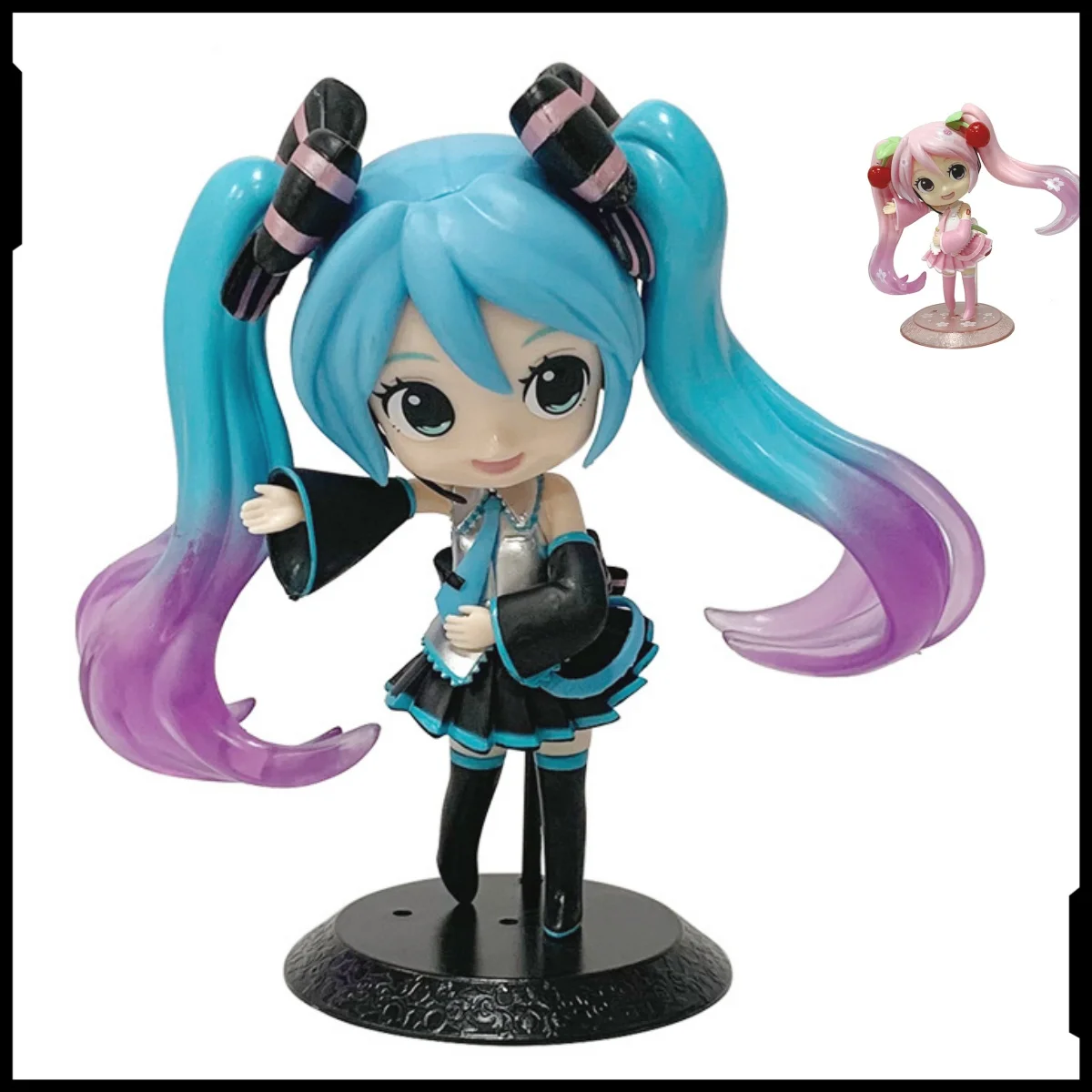 

Hatsune Miku Series Anime Sakura Hatsune Snow Ghost Figure Toy Cartoon Doll Cake Baking Decoration Ornament Birthday Gift