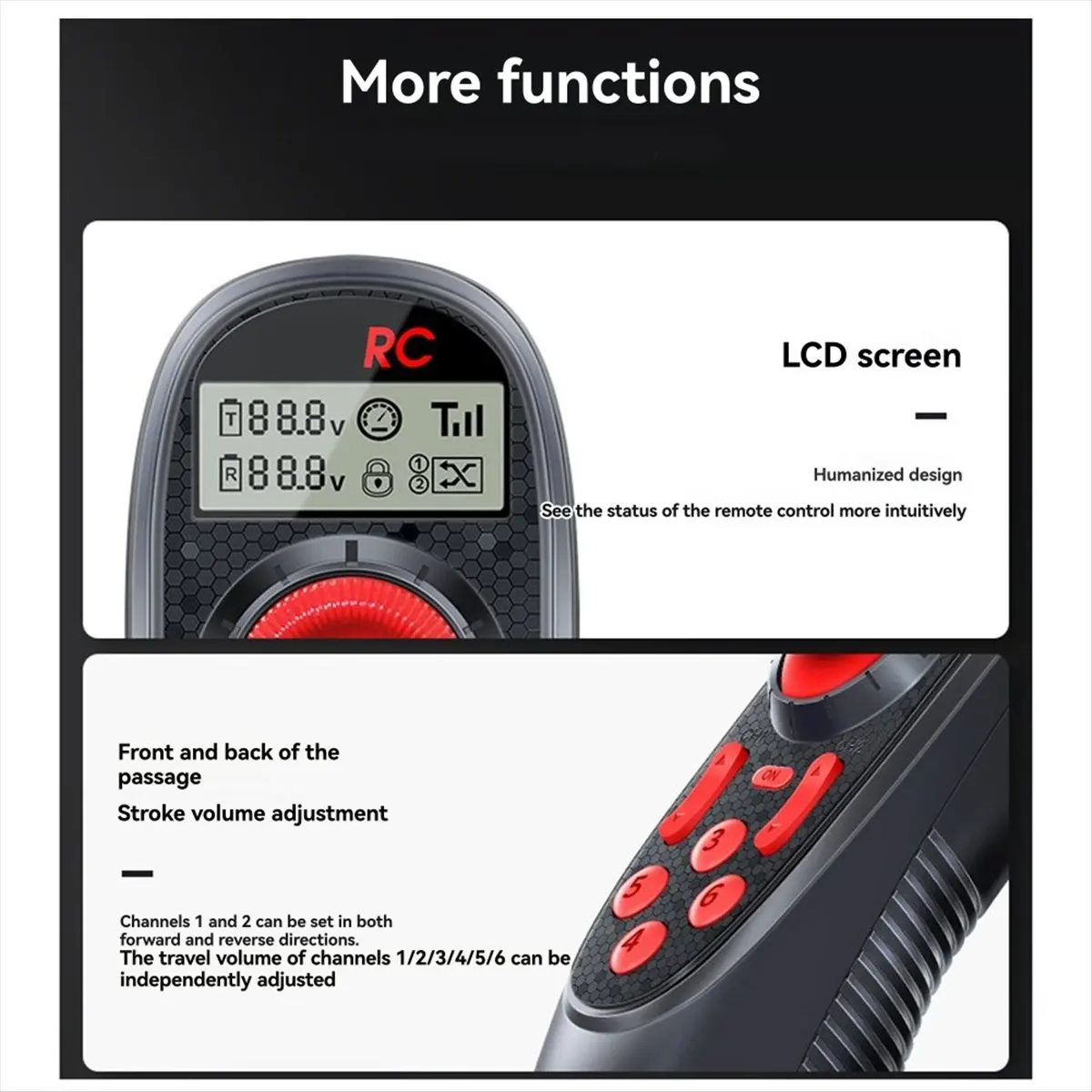 

Punctual- Hotrc DS-650 DS 650 6CH 2.4GHz Radio System Transmitter Remote Controller with SBUS-A Receiver for RC Boat