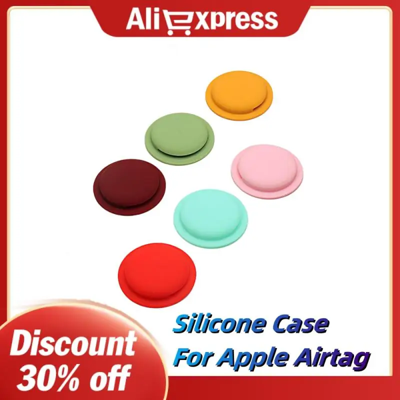 Silicone Case For Apple Airtag Pastable Colorful Protective Cover Drop And Dust Proof Protective Sleeve Tracker Accessories