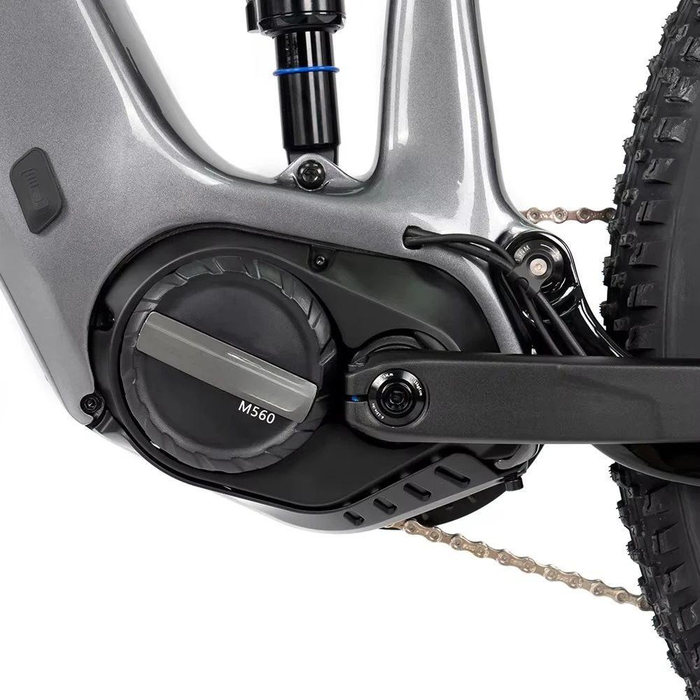 Mountain bike elettrica a sospensione completa EM10 BAFANG M510 48V 250W Telaio in fibra di carbonio 12S Mountain bike elettrica 29 pollici