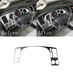 Dashboard Panel Decorative Cover Sticker for Tundra for Sequoia 2007 2008 2009 2010 2011 2012 2013 Carbon Fiber Car Accessory