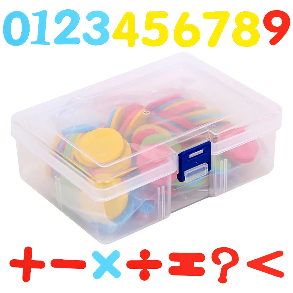 

1 Box Educational Round Discs Arithmetic Toddler Counting Discs Math Learning Preschool Math Teaching Appliance Color