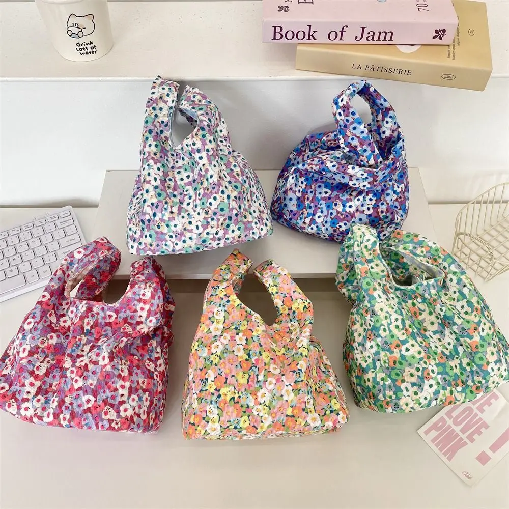 جميل النمط الياباني الأزهار حقيبة المعصم عارضة الأدبية الطباعة حقيبة يد التنقل سروال قصير عنصر صغير الحقيبة الطلاب #2