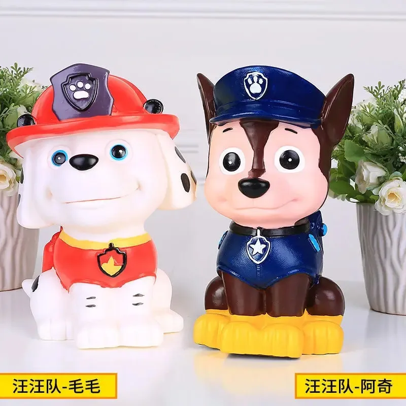 Paw Patrol Piggy Bank Marshall Rubble Skye Rocky Cute Coin Money Boxes Storage  Tank Money Saving Box Kids Piggy Money Bank