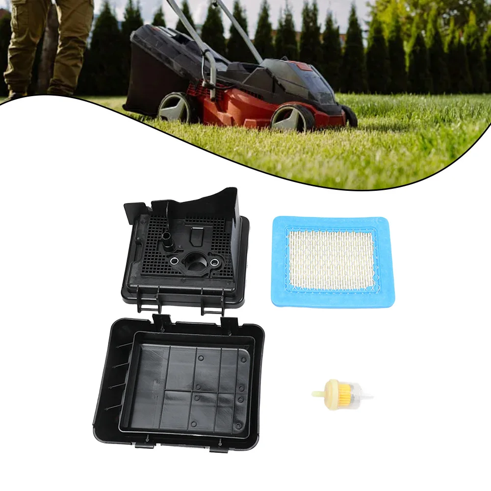 Air Filtration Kit for Honda For GCV135 For GCV160 GCV190 Lawn Mowers with Filter Cover and Two Replaceable Filter Elements