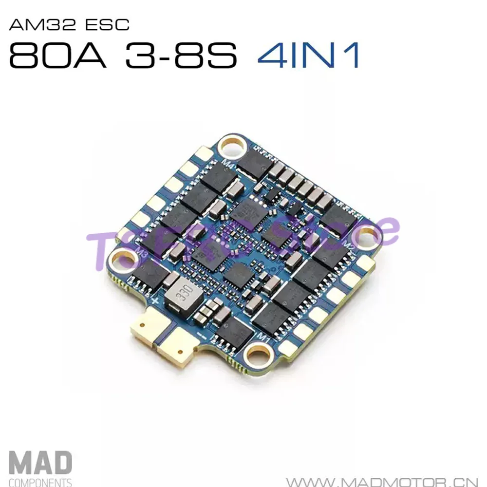Novo MAD AM32 80A 3-8S 4 em 1 Quatro em Um Ajuste Elétrico de Alta Tensão Adequado para Máquina Crossover FPV