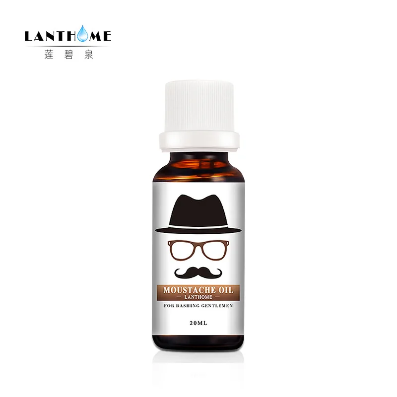 Gentleman Sportsman Facial Beard Care Moisturizing Nourish Thick Jet Black Shiny Moustache Beard Oil